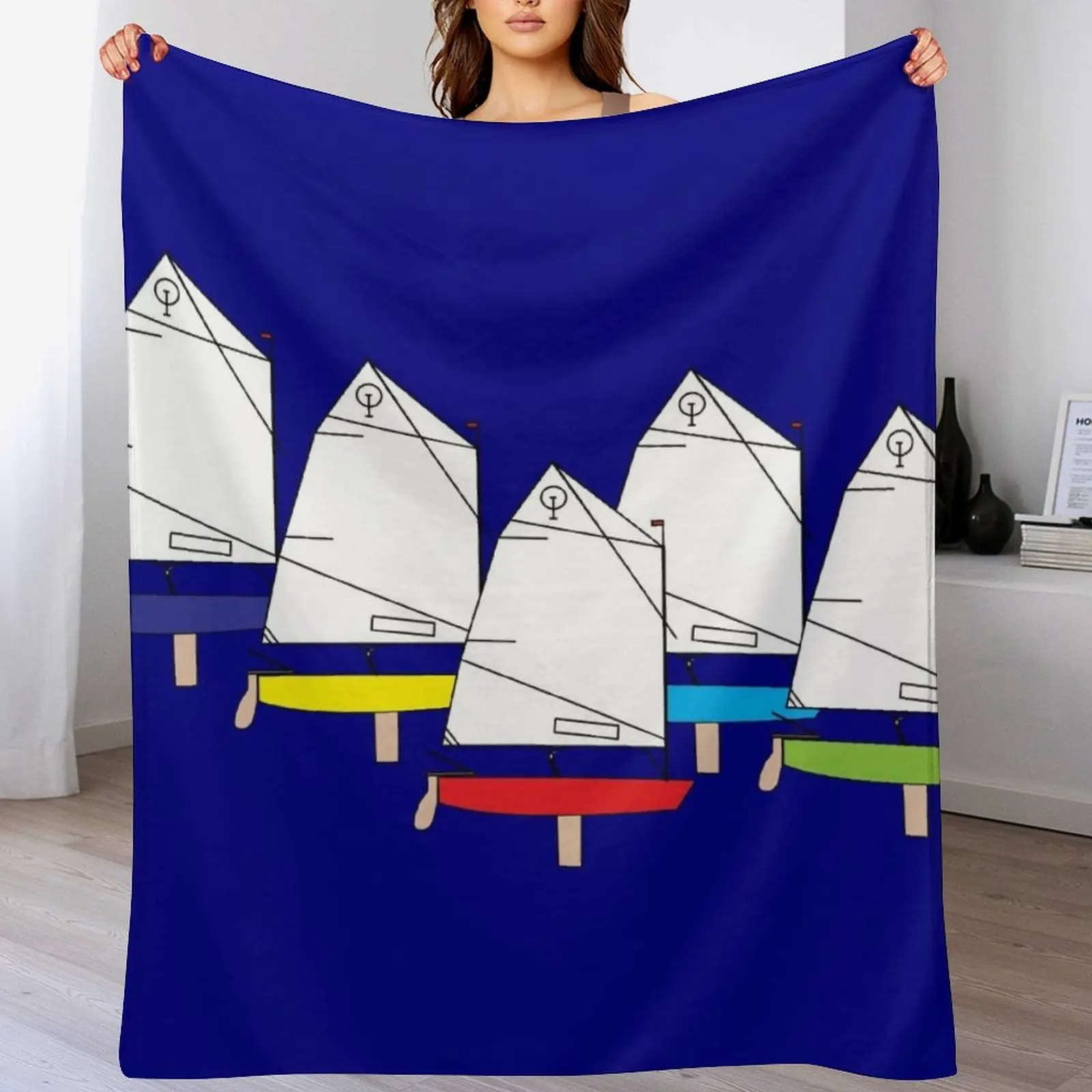 Одеяло Optimist Sailing Dinghy самое мягкое клетчатое теплое зимнее одеяло одеяла