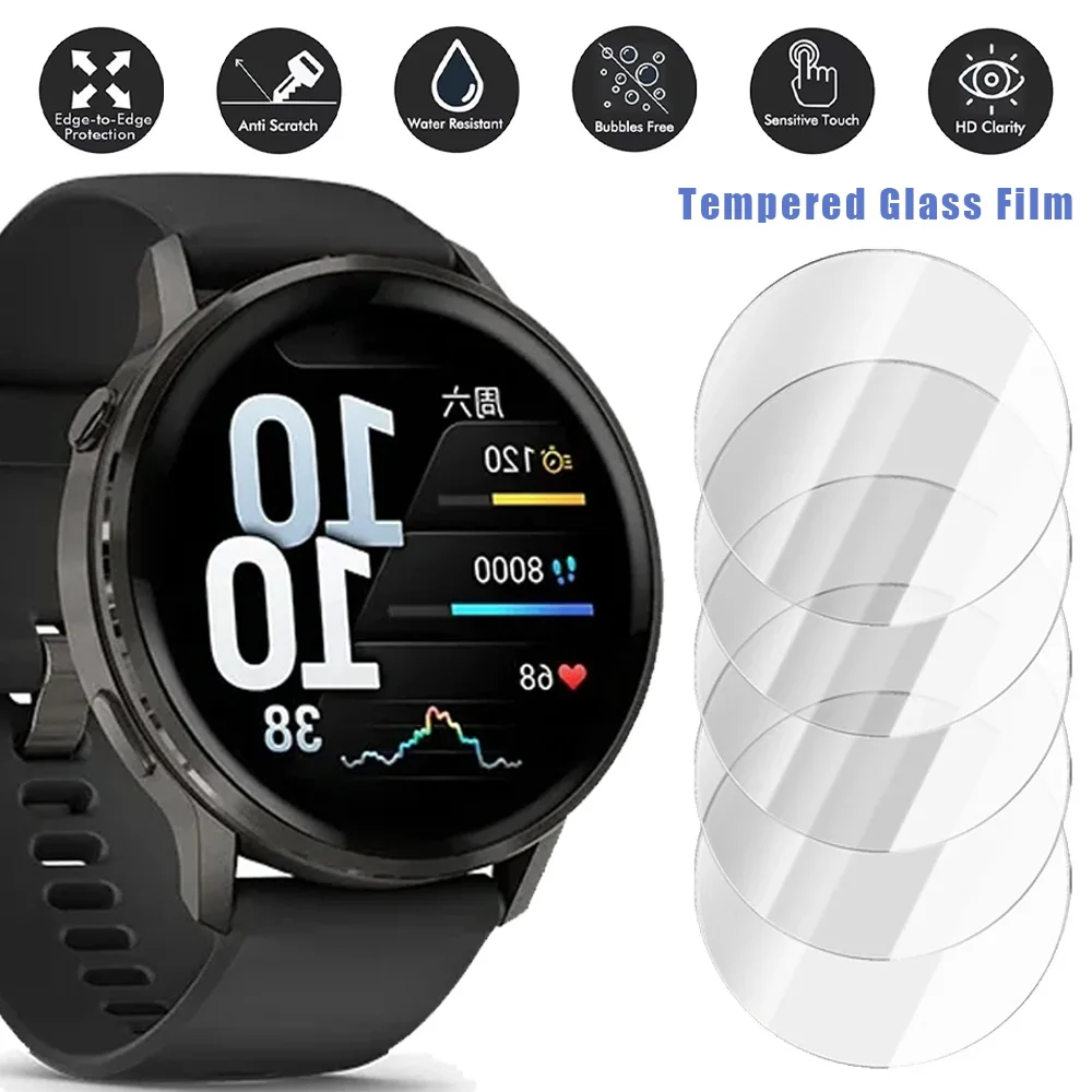 Фото Защитная пленка из закаленного стекла HD для Garmin Fenix 8, Tactix 8, Quatix 8, Venu 4 (45/41 мм), Forerunner 970, 570 – антицарапийная пленка для экрана №1