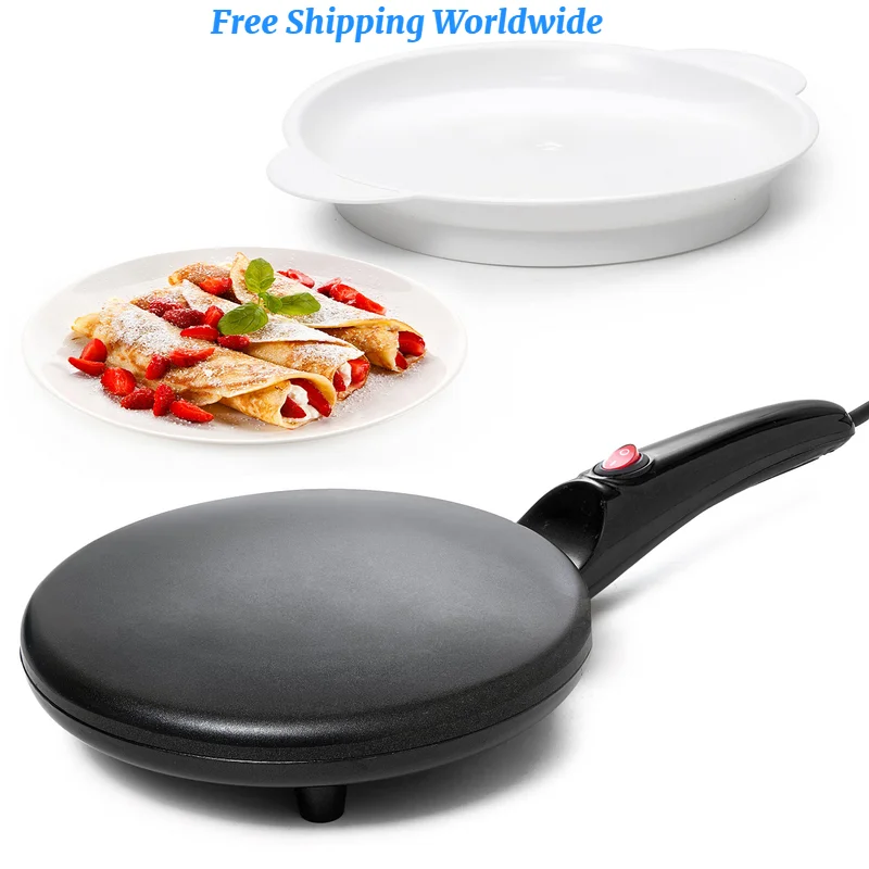 

Portable Crepe Maker & Non-Stick Dipping Plate With Auto Power Off, Nonstick Coating & Automatic Temperature Control