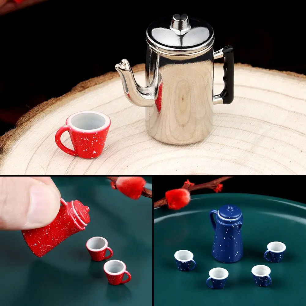 

Высококачественные игрушки, имитация кукольного домика 1/12, мини кувшин для сока, Набор чашек, аксессуары для мебели, украшение кукольного д...