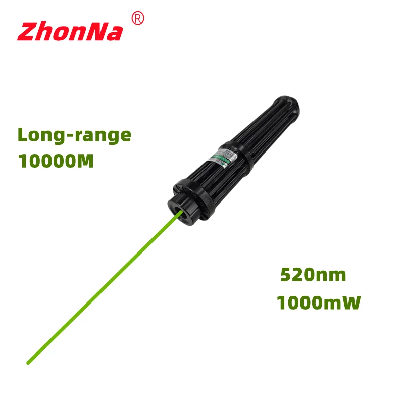 

Green Beam Light Long Distance beam520nm 21cm Aluminum Alloy Case USBchargingCan be Used as Mobile Power Adjustable Focal Length