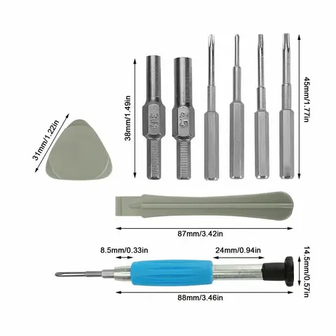 Набор отверток, комплект инструментов для ремонта Nintendo Switch For Wii, DS, консолей Gamecube, Nintendo 64, Набор отверток, 1 комплект