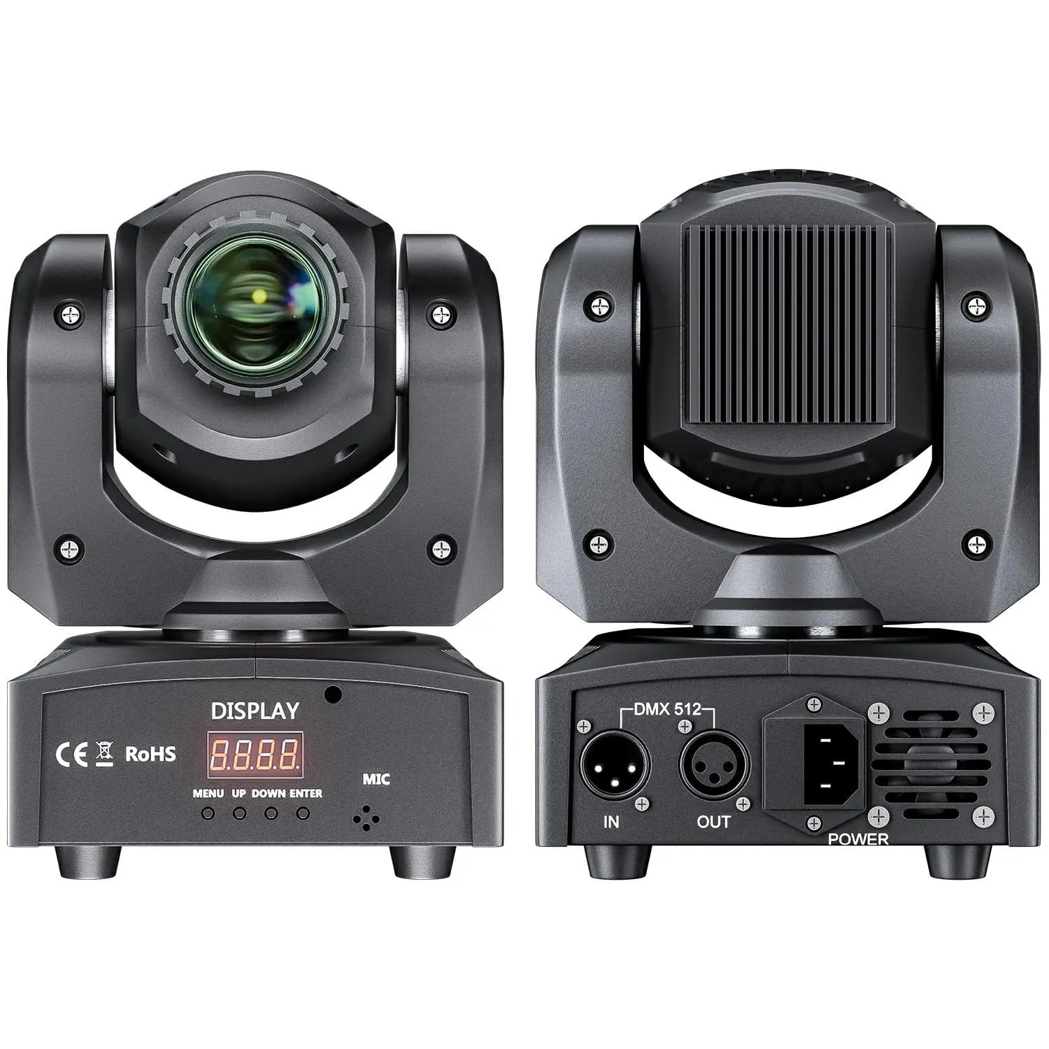 

Проектор BETOPPER с подвижной головкой, освещение для сцены, 8 GOBO, 8 цветов, 9/11 каналов, 35 Вт, светильник со звуковой активацией для диджея, семейного клуба