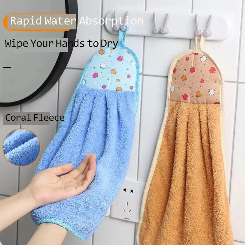 

Towel hanging cute toilet towel absorbent towel thickened household towel