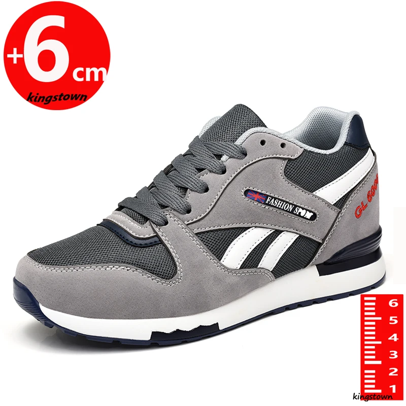 

Sneakers Men Elevator Height Increase Insole 6CM Shoes Lift Fashion Leisure Sports Tall Man