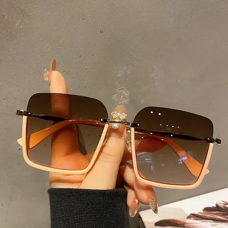 Шикарные новые женские солнцезащитные очки в большой оправе стиле ретро