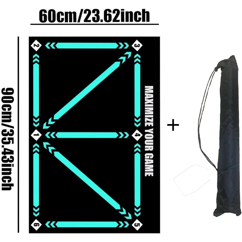 Футбольный тренировочный коврик 40x60 см нескользящий регулируемой формы для