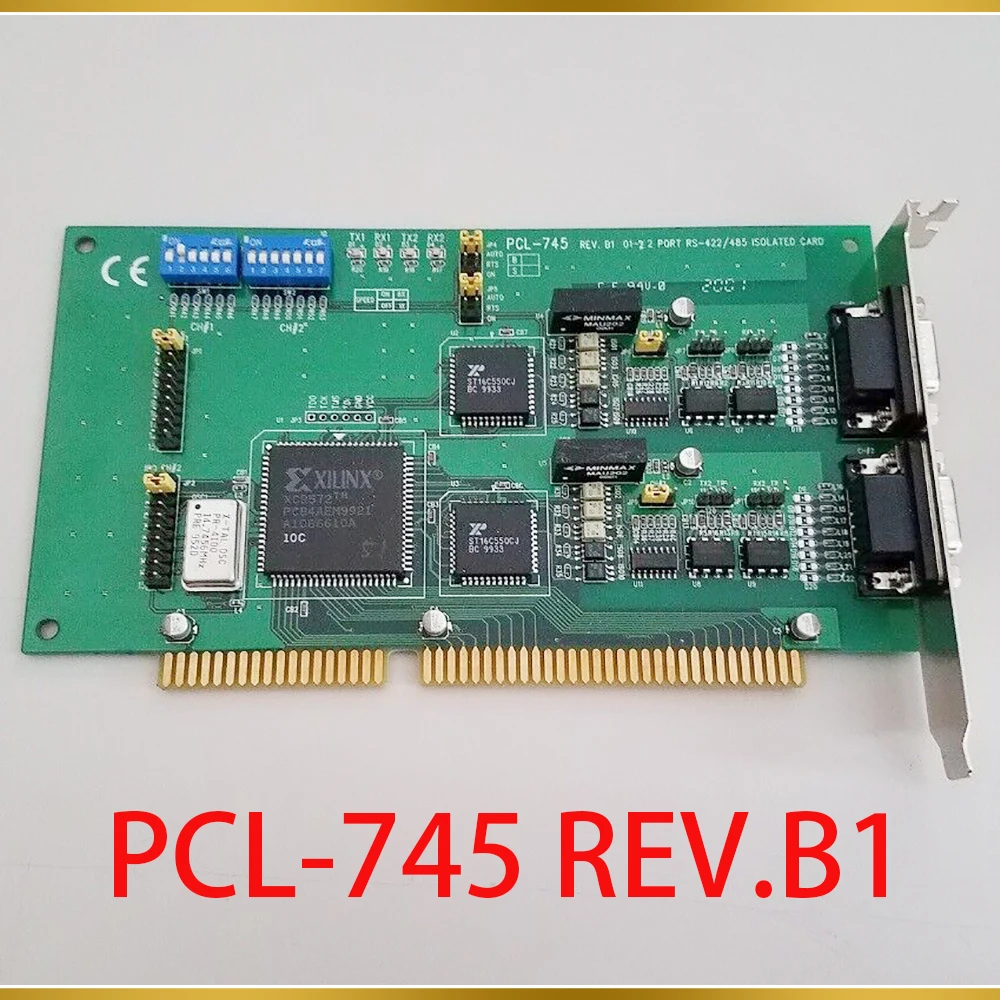 Коммуникационная карта 2-портовая последовательная RS-422/485 ISA для Advantech PCL-745 REV.B1