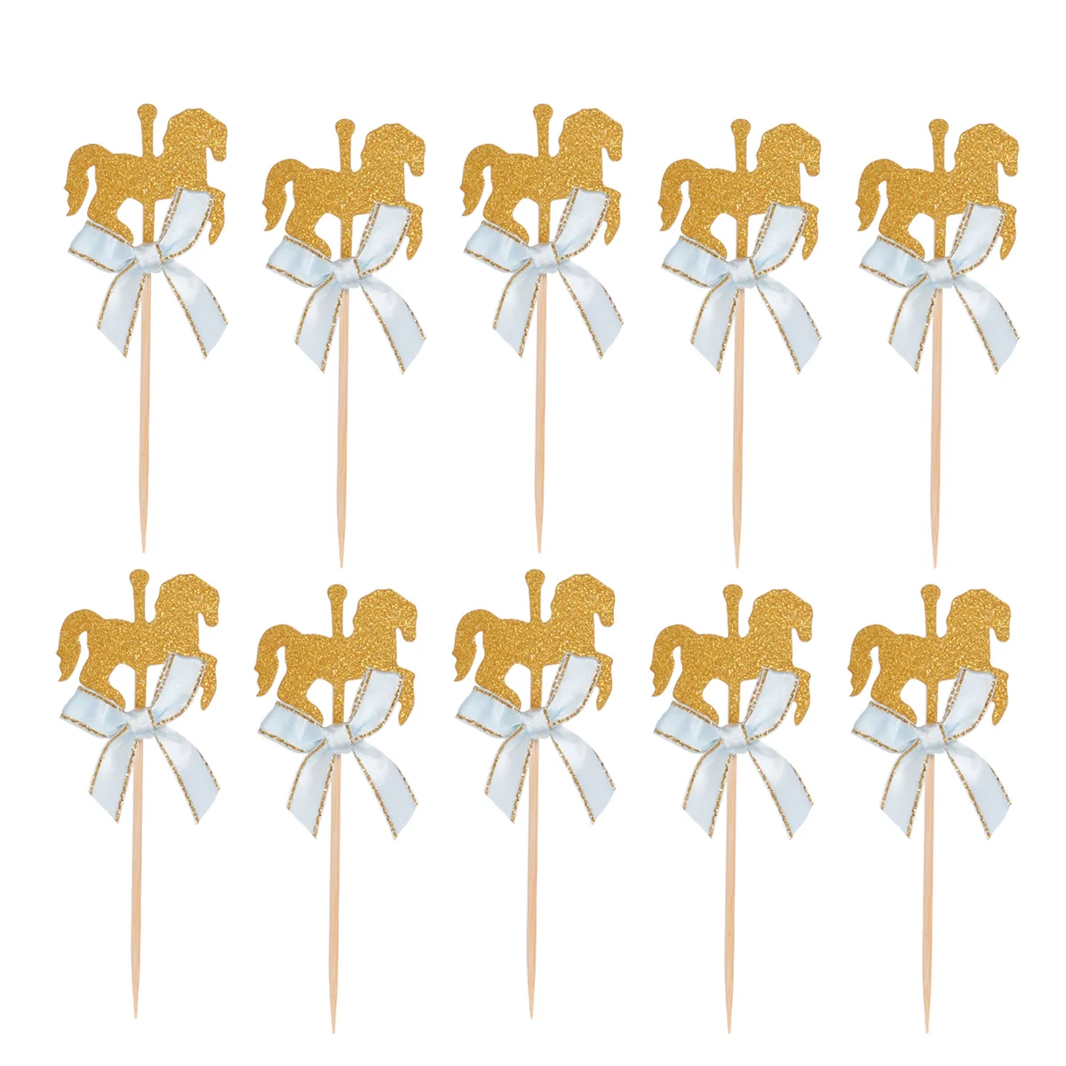 

Carouselhorse Cupcake Decorations Party Birthday Topperspicks Supplies