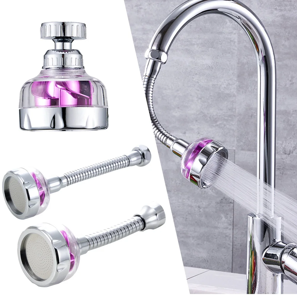 

Water Tap Spray Aerator Bubbler Extender 360 Rotate Kitchen Faucet Nozzle Aerator Water Saving Filter Spout Bathroom Shower Head