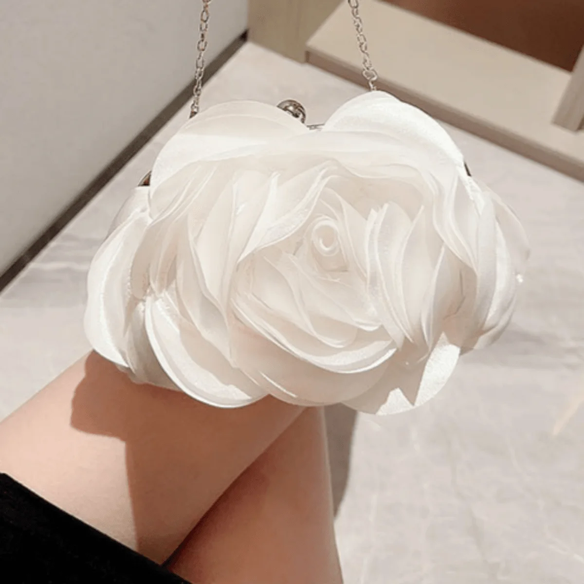 Новая банкетная сумка цветочная белое романтическое свадебное платье подружки