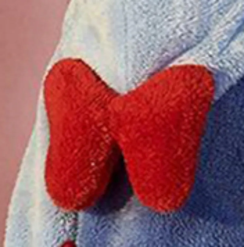 Child Winter Thin Nightgown Suit Length To Shank Polyester Warm Comfortable Cartoon Animal Leisure Wear With A Bowknot Headwear