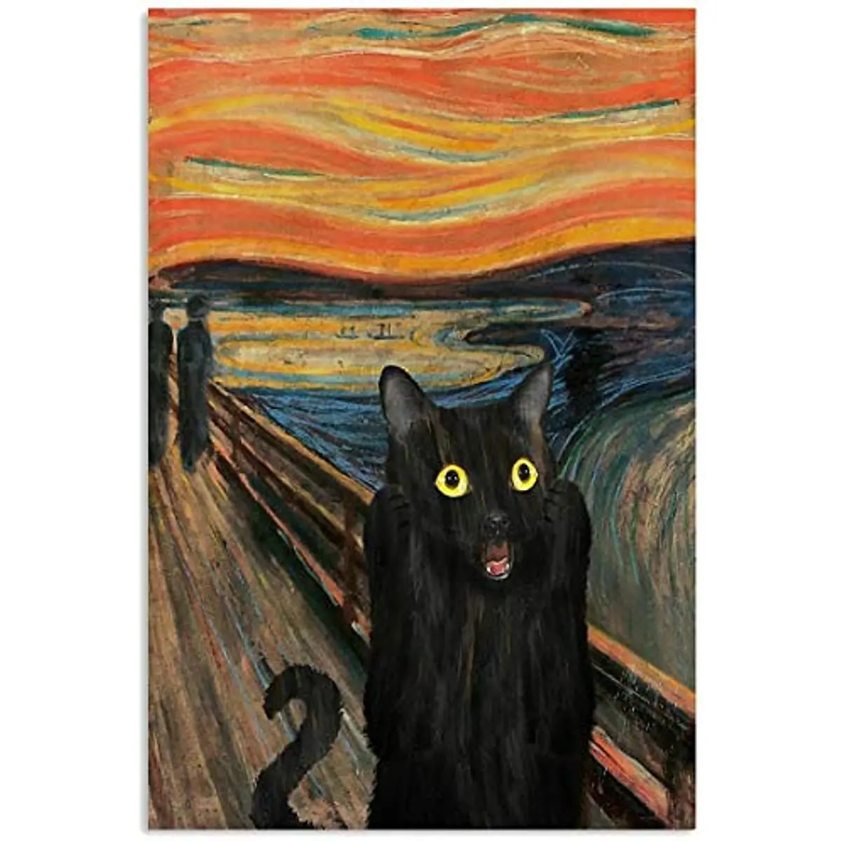 

Жестяной логотип кота Screech, ретро-кухня, ресторан, ферма, ванная, мужская пещера, ферма, стены, украшенные железным листом металла