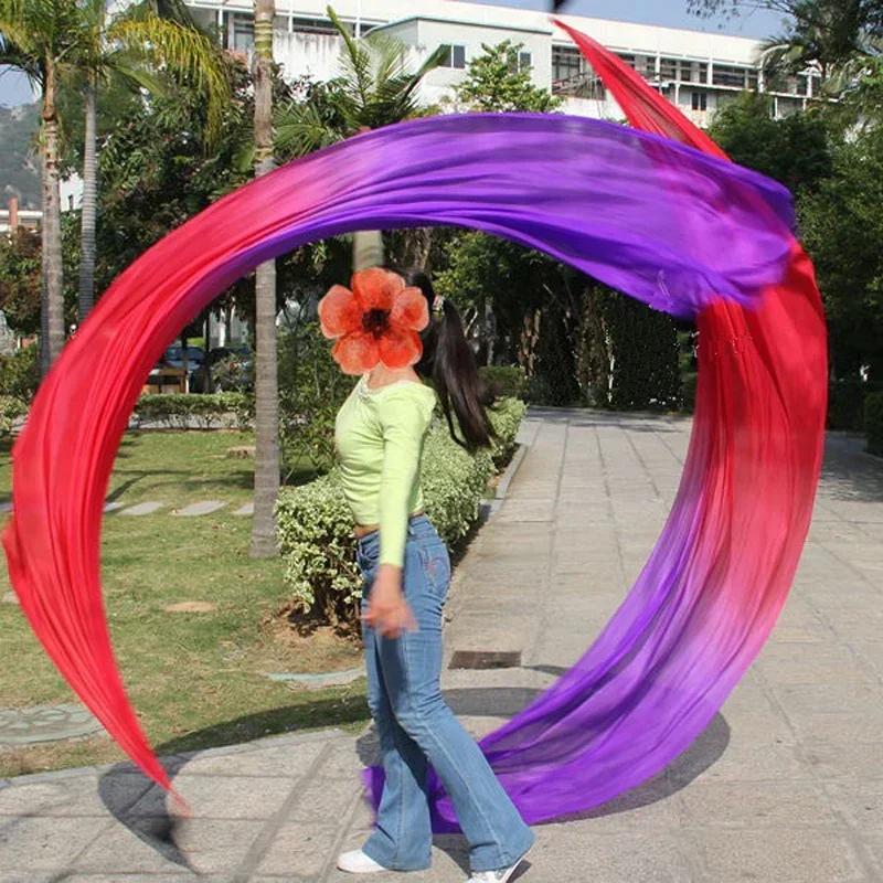 Женская шелковая Фата для танца живота черная реквизит выступлений аксессуар 1