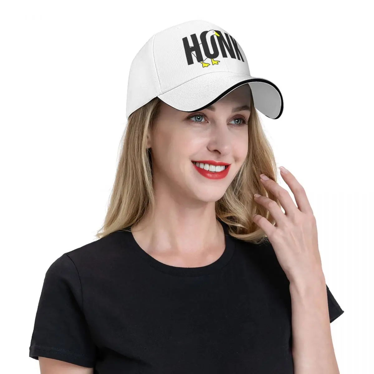 

Hat Untitled Goose Meme Honk Classic 1 Unisex White Vintage Fishing Chapeau summer Daily Casquette