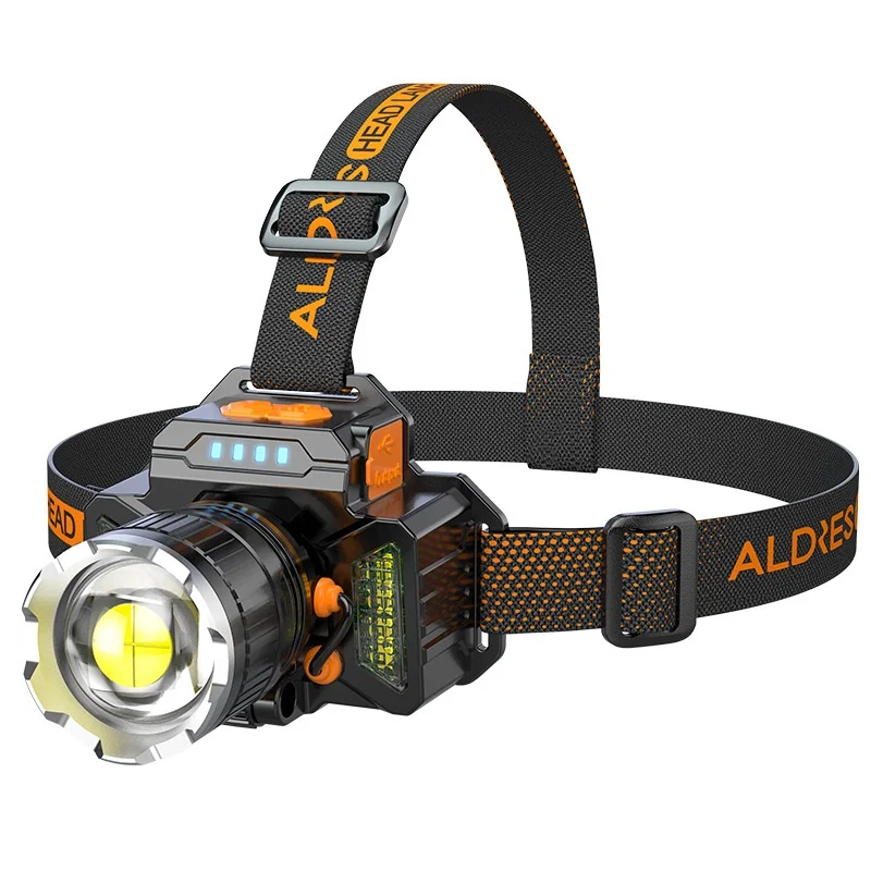 

Led Super Bright Headlamp Miner's Lamp USB Charging Flashlight Smart Head-Mounted Outdoor Lighting P50 Headlamp Camping