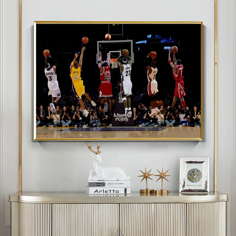 Картина на холсте с изображением баскетбольной звезды