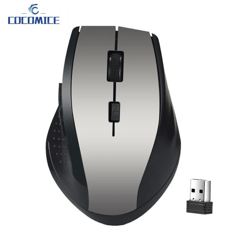 

Беспроводная игровая мышь 2,4 ГГц для ПК, игровая мышь с USB-приемником, аксессуары для ноутбуков Windows Win 7/2000/XP/Vista