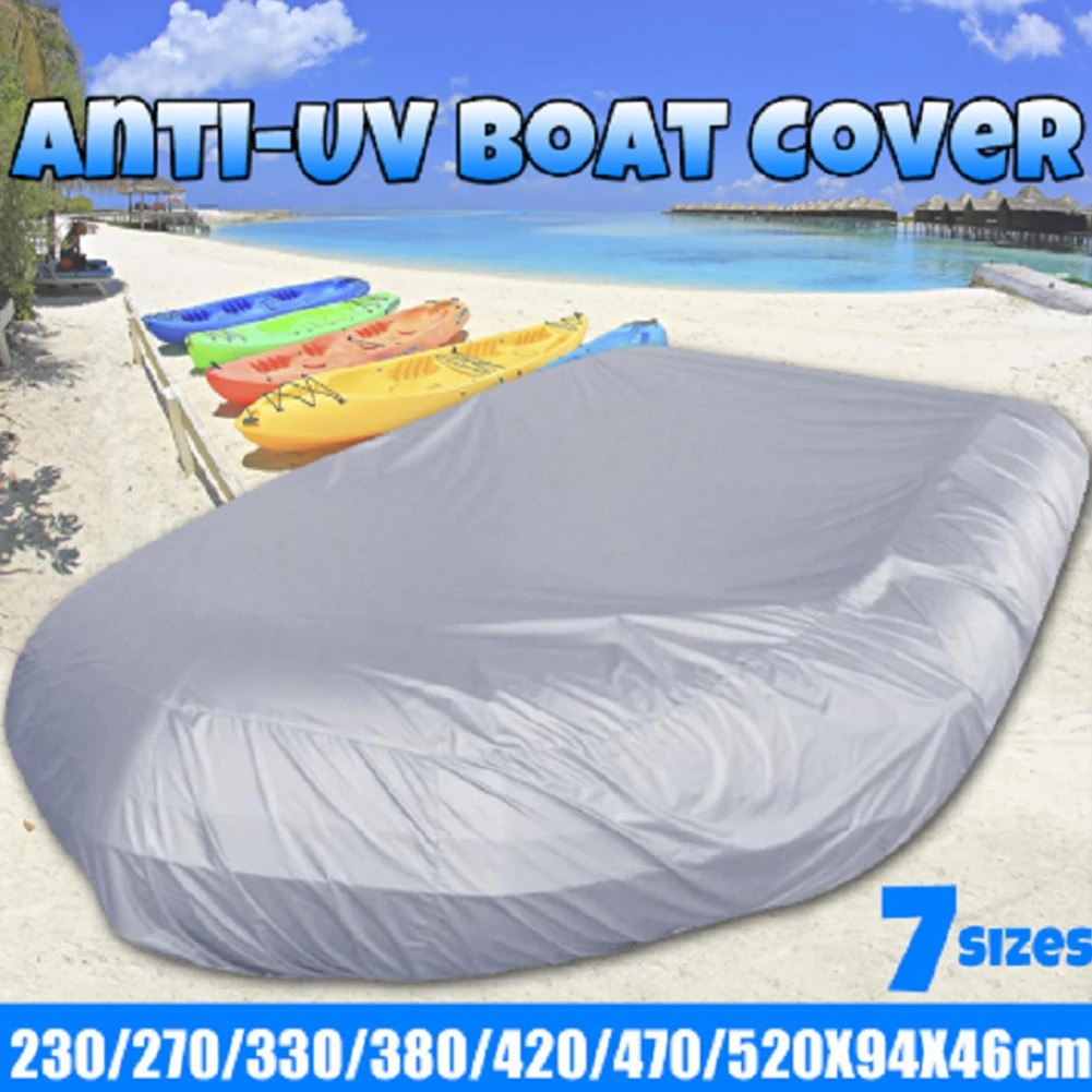 

Waterproof UV Sun Dust Protection Inflatable Boat Dinghy Cover Tender Storage Suits 7.5-17ft 7 Sizes Kayak Rubber Boat Cover New