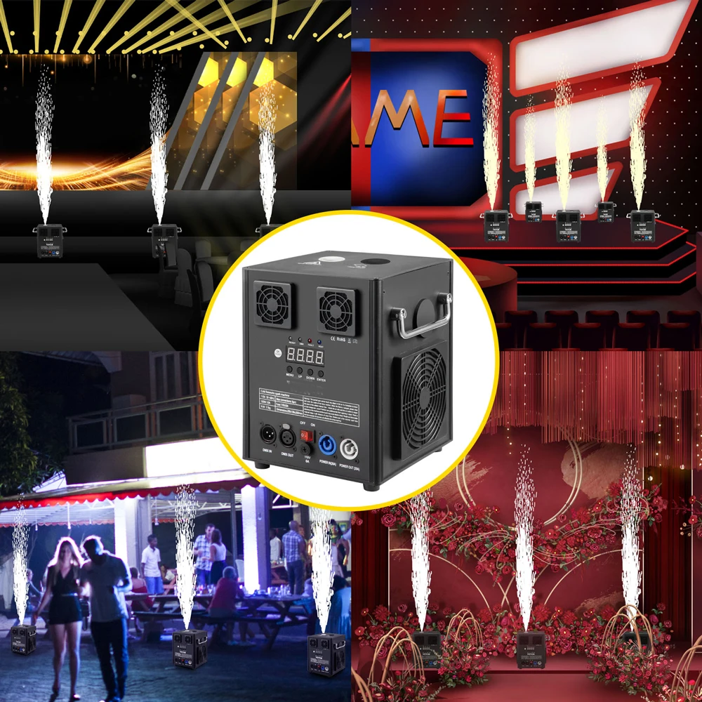 

600W Cold Spark Machine DMX Cold Fireworks Fountain Stage Spark Machine For Indoor and outdoor bars nightclubs concerts Show