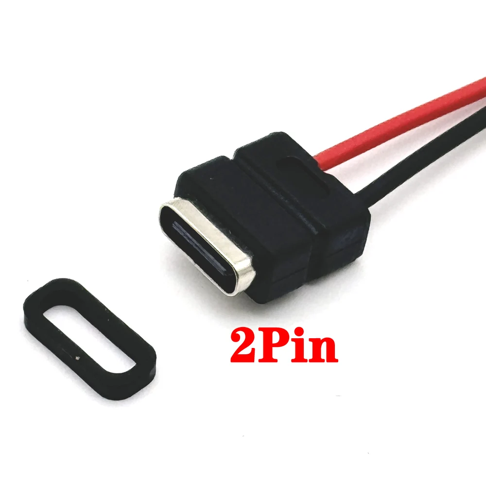 

LAJQTAO USB 3.1 Type-C разъем женский водонепроницаемый 2/4 контакта