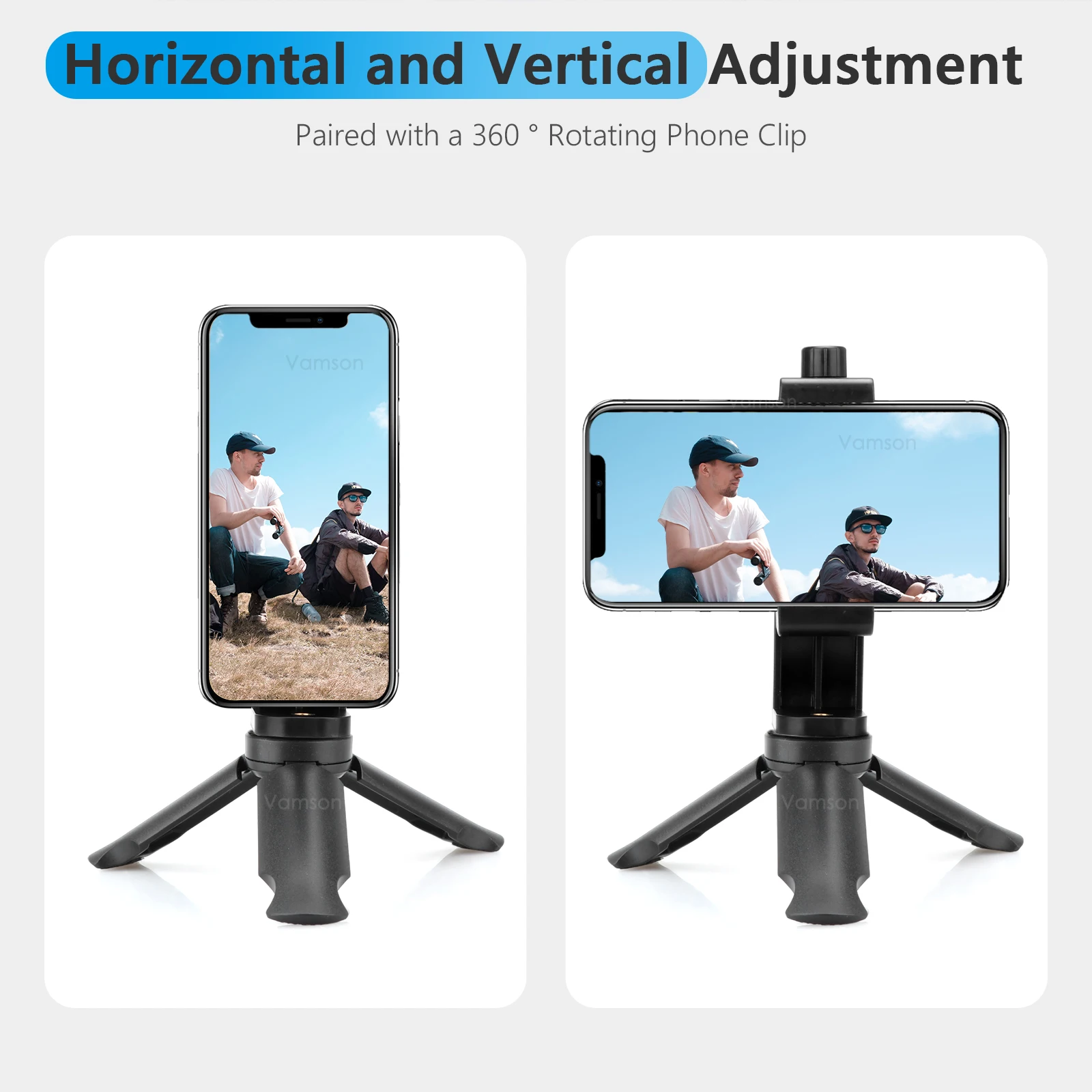 Портативный мини-штатив Vamson стабилизатор для телефона подходит экшн-камер Gopro 11 10