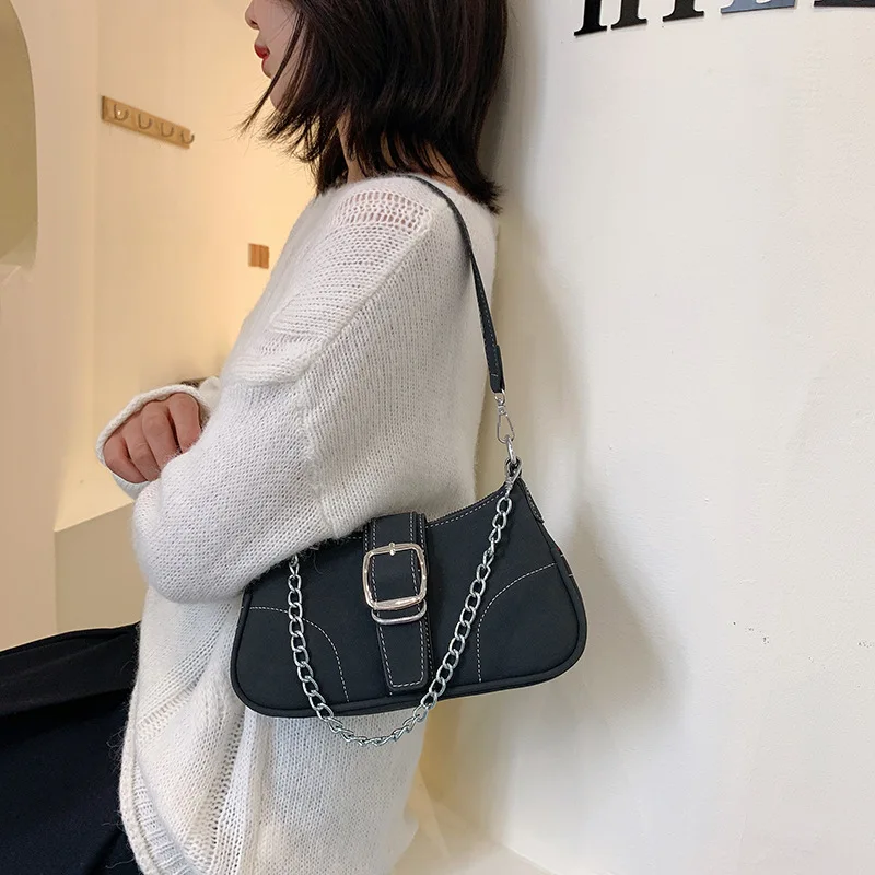 

Soft Pu Leather Handbags 2022 Spring Vintage Women Shoulder Bags Designer Chain Crossbody Bag Ladies Purses Clutch Bolsa