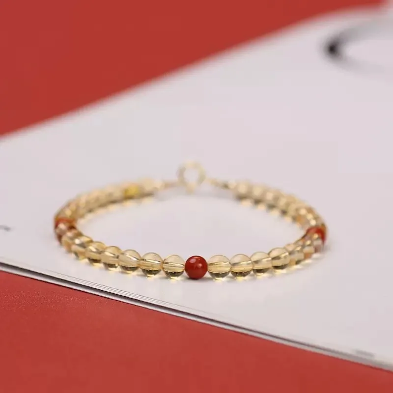 Minar ручной работы 14K Золотая медная цепочка прозрачный желтый цвет кристалл