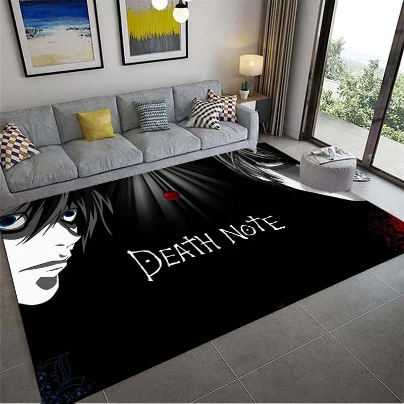 

Коврики с японским аниме «Death Note», большой ковер для гостиной, спальни, домашнего интерьера, напольный коврик, мягкий Противоскользящий коврик