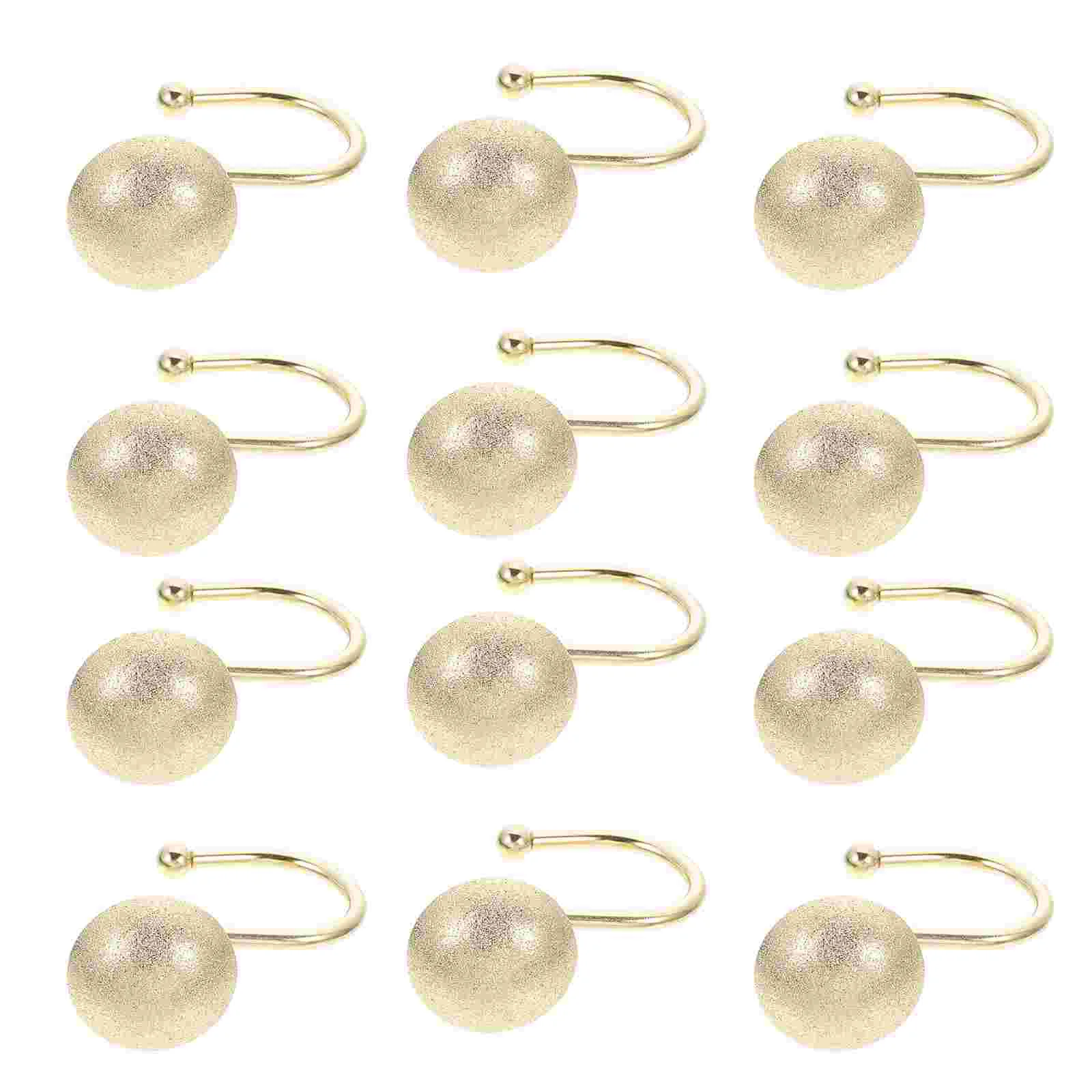 

Curtain Shower Hook Hooks Rings Metal Rod Hanger Ring Bathroom Drapery Hanging Hangers Loops Clips Drape Vintage Decorative