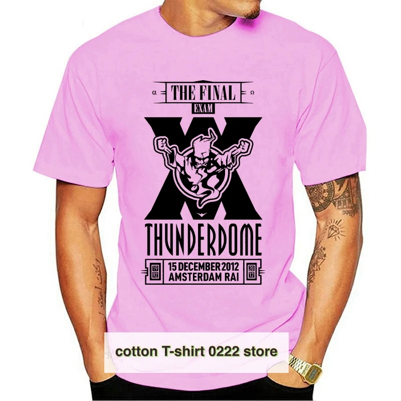 THUNDERDOME Hardcore Techno and Gabber Men Black T-Shirt(2)