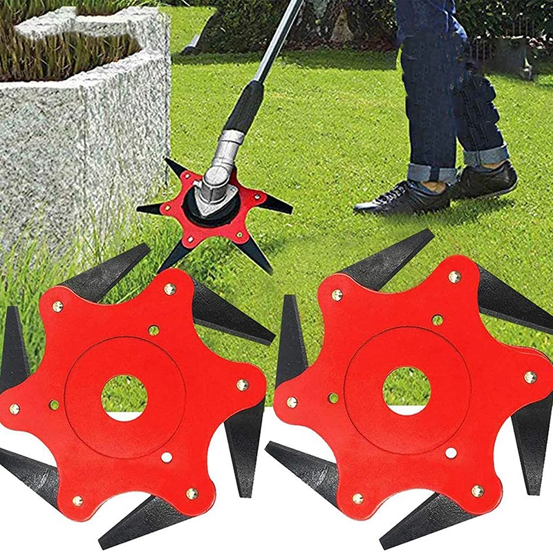 

1pcs Lawn Mower Six Leaf Blade Manganese Steel Blade Grass Head Trimmers General Brush Cutter Weed Accessories Garden Tool
