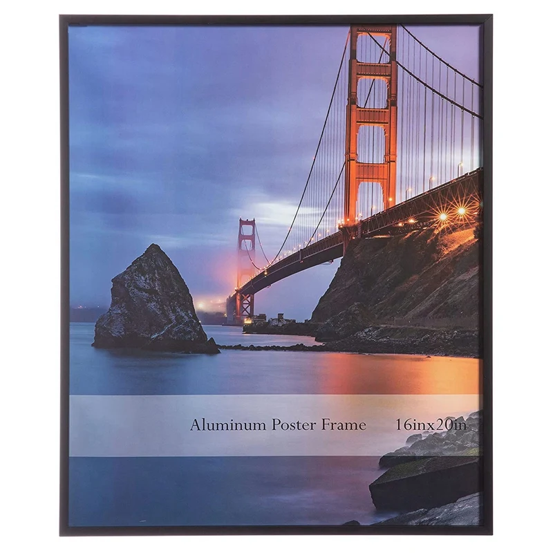

16X20inch Матовый Алюминиевый постер фоторамка с плексигласом 1-Pack