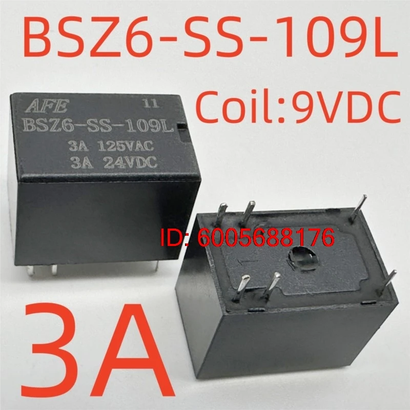 Фото 10 шт. новых реле BSZ6-SS-109L (4100-Coil:9VDC-3A) с 6 контактами №1