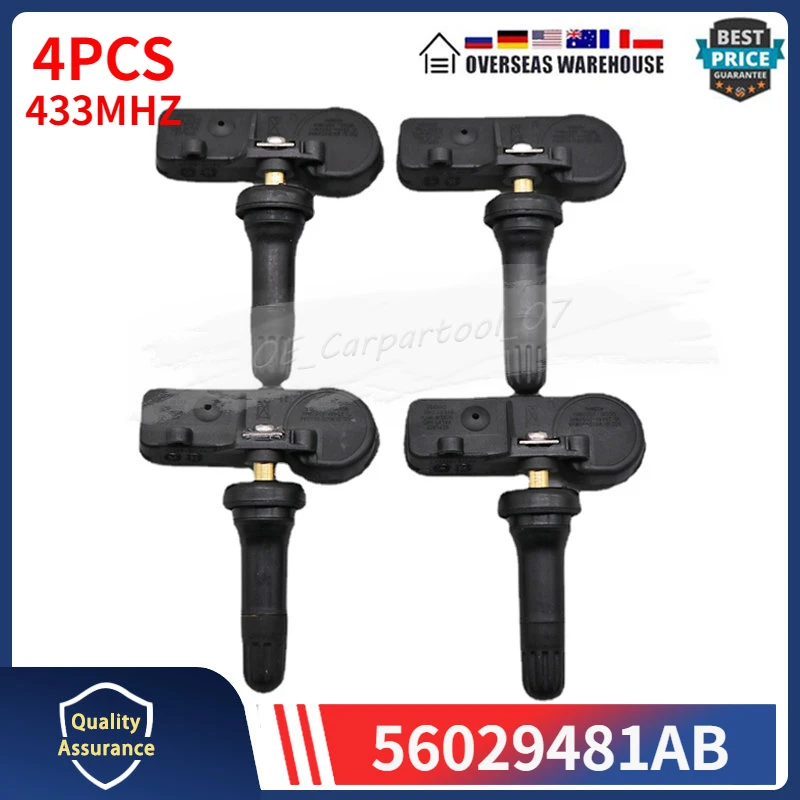 Датчик давления в шинах 56029481AB 56029359AA для Chrysler 300 Dodge Charger Magnum Journey Jeep Grand Cherokee 433 МГц TPMS