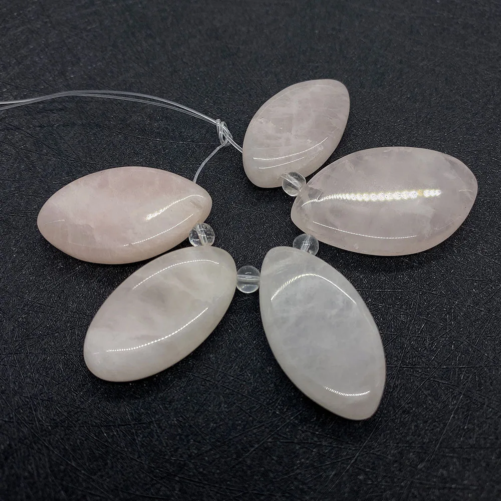 

Exquisite Natural Stone Pink Crystal Charm Marquise Fashion Women Pendant For Making DIY Jewelry Necklace Earring Accessories