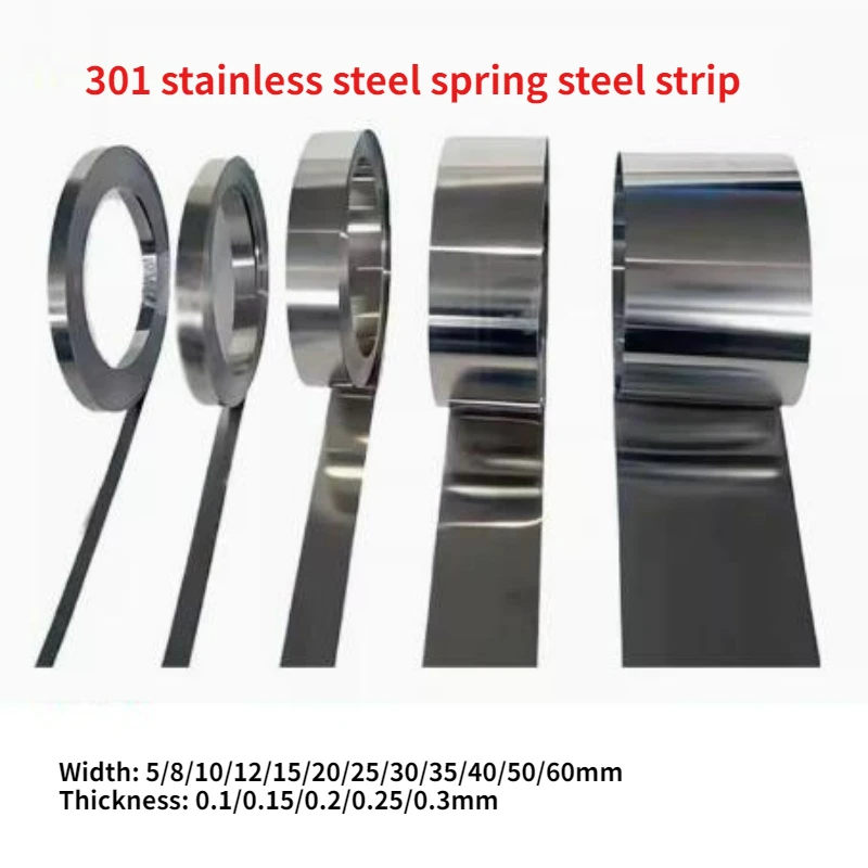 

1/2 м полоса из нержавеющей стали 301, узкая полоса, ширина 5/8/10/12/15/20/25/30/35/40/50/60 мм, толщина 0,1-0,3 мм, тонкая пластинчатая полоса из фольги
