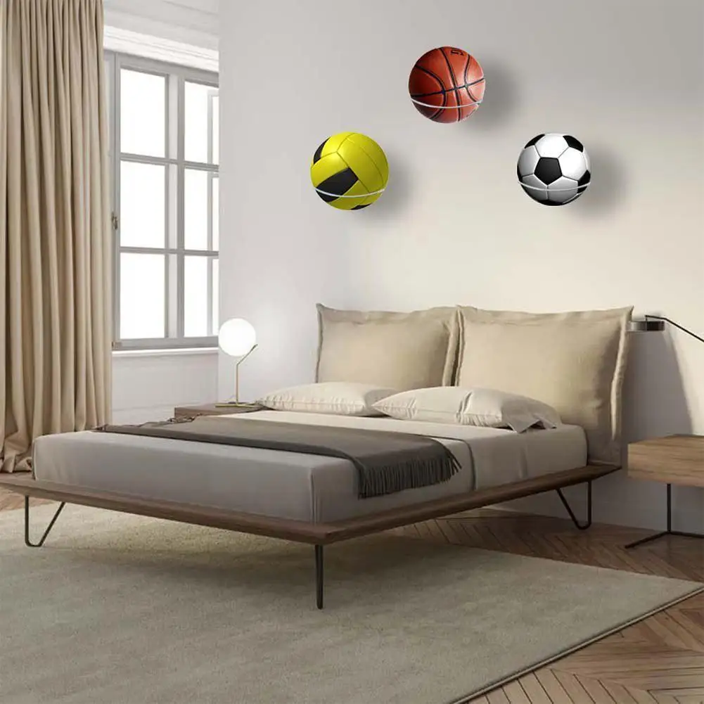 

Steel Soccers Holder Wall Mount Garage Basketball Storage Rack Stand Display Ball Holder For Basketball Volleyball Accessor W1n3