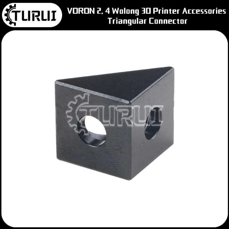 

Voron2.4 Wolong 3d Printer Accessories Triangular Connector Square Aluminum Block Three-way Connection