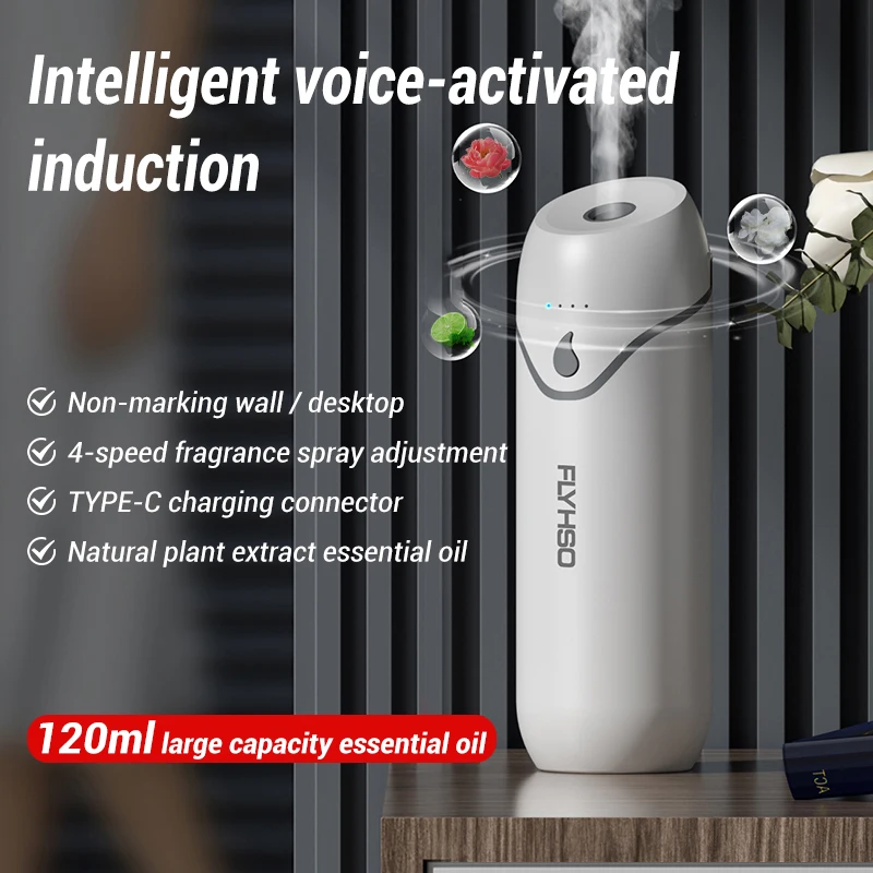2023 100m³ 120ml Electric Aroma Diffuser Home Hotel Intelligent Air Fresheners Essential Oil Diffuser 4 Mode Fragrant Humidifier