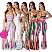 fashion beach bodycon jumpsuits women strap sleeveless romper female sexy slim party sling trousers playsuits 2022 clothes