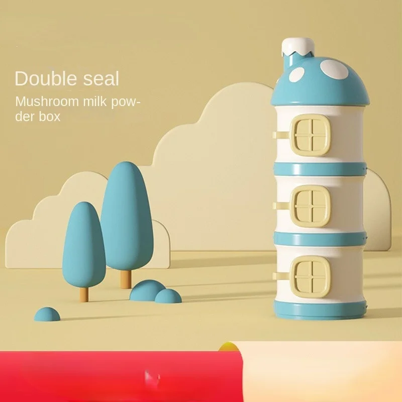 

Портативный контейнер для хранения детского питания, 3 слоя