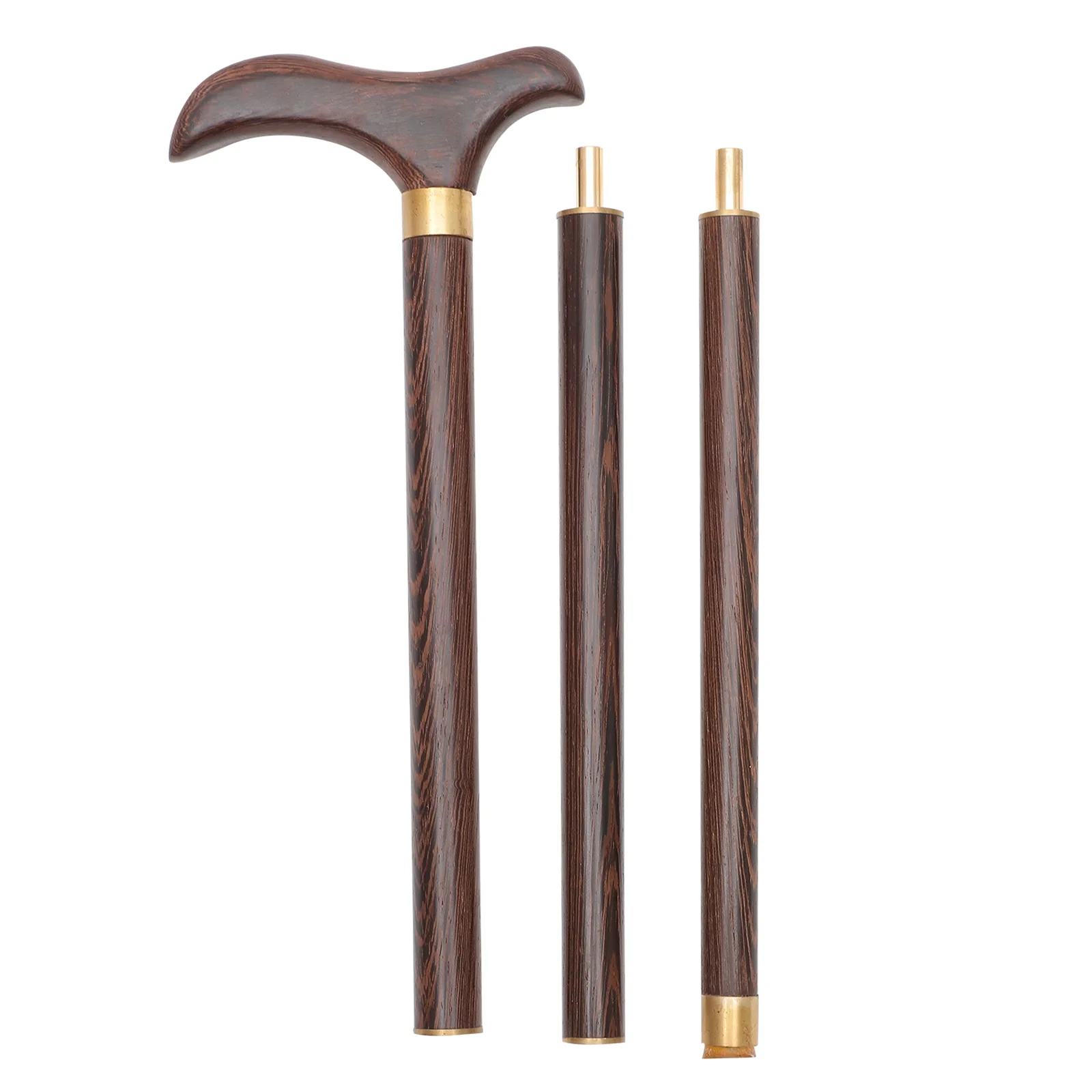 

Pole Walking Trekking Cane Hiking Stick Outdoor Wooden Sticks Collapsible Poles Wood Camping Climbing Mountaineering Detachable