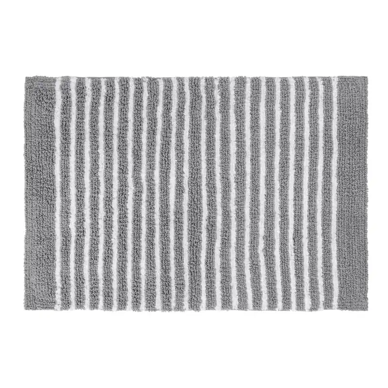

Stripe Reversible Cotton Bath Rug, Gray/White, 20 Custom rug Karol g Carpet for living room large Mouse pad Moth Bedroom decor a