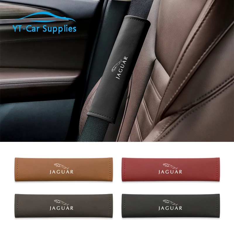 

Car 2 Pcs Seat Belt Shoulder Cover Protective Pad Decoration For Jaguar XE XF XJ XEL XK F-PACE F-TYPE E-PACE