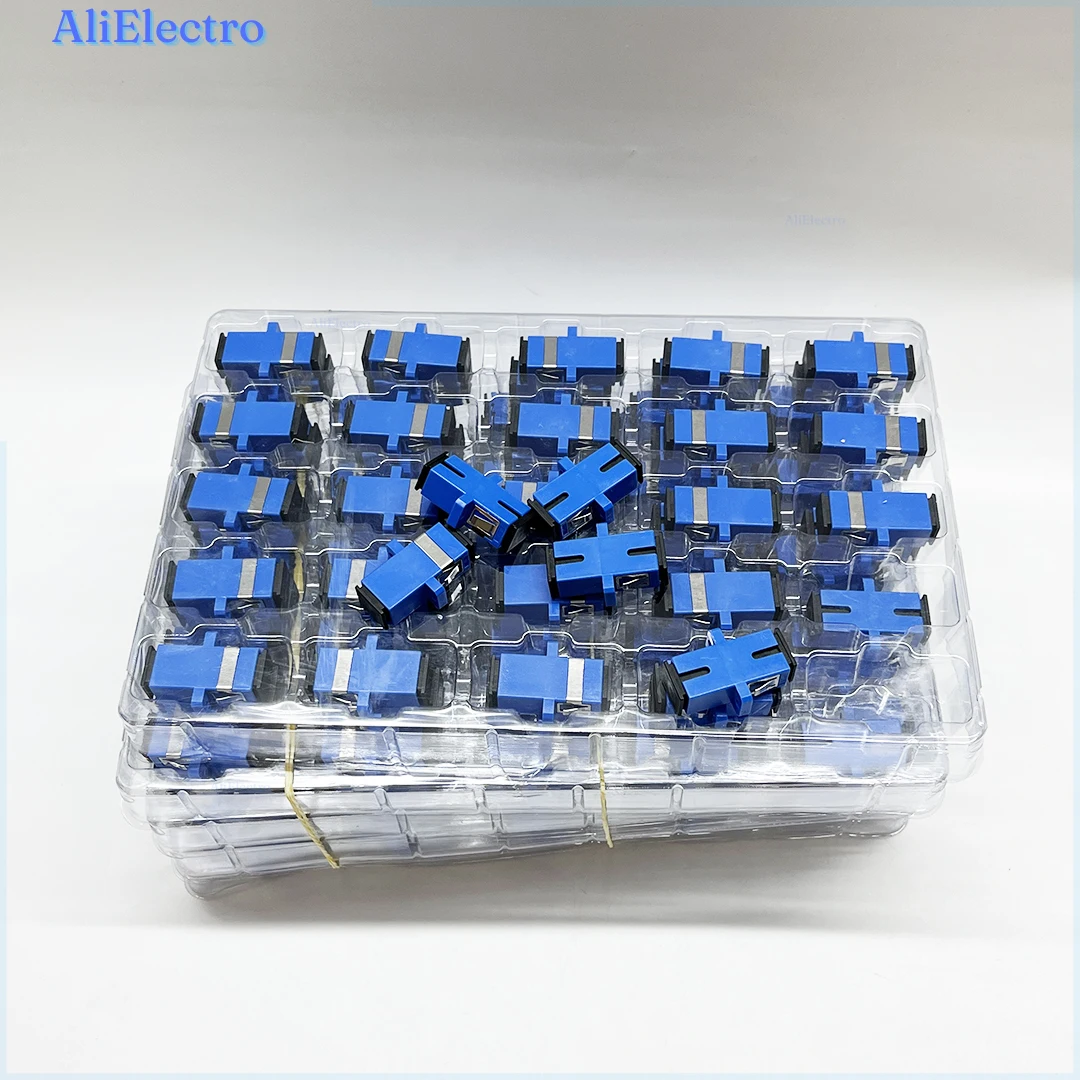 Разъем адаптера SC UPC 50-100 шт. Simplex SM одномодовый пластиковый оптоволоконный