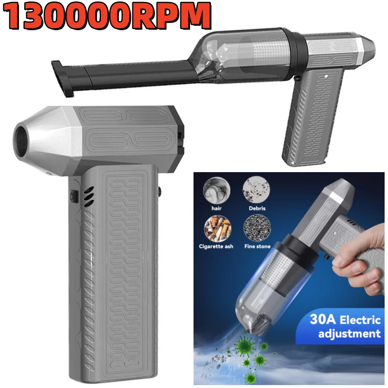 130000 markii RPM Mini Turbo Jet Fan 53m/s Potężna dmuchawa powietrza Bezszczotkowy silnik Ręczny wentylator kanałowy Przenośny turbo Violent