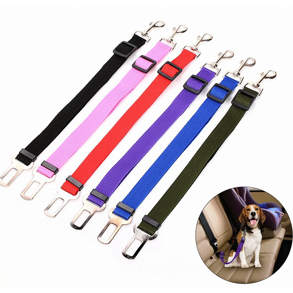 

Pet Dog Car Seat Belts Dog Harness Vehicle Puppy Adjustable Leader Clip Dog Supplies Safety Seat Belts For Dogs Cat Pet Products