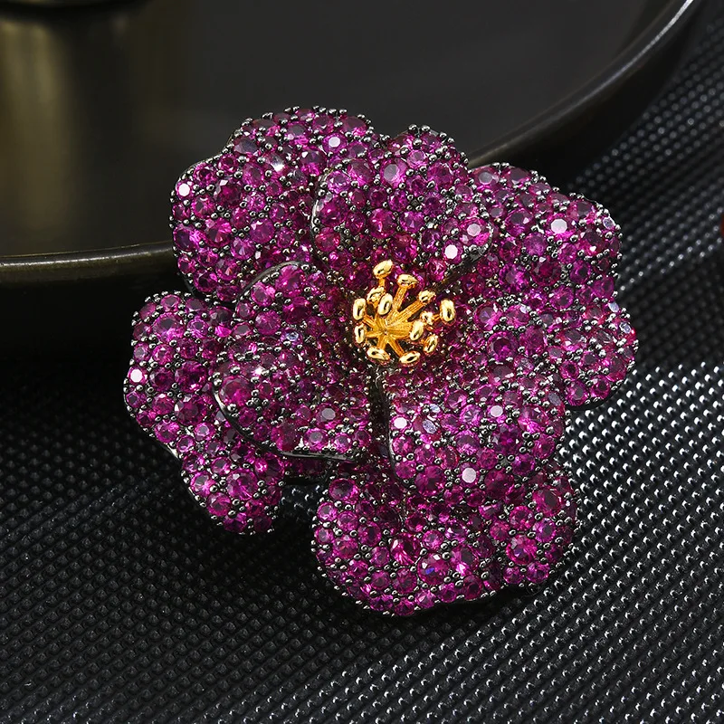 

Elegant Temperament Peony Brooches Pins for Women Female Fashion Statement Wedding Bridal Corsage Jewelry Accessories