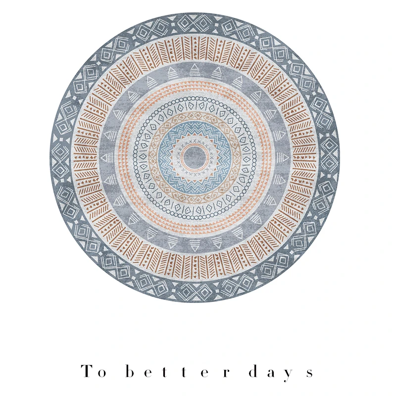 

Круглый ковер в скандинавском стиле